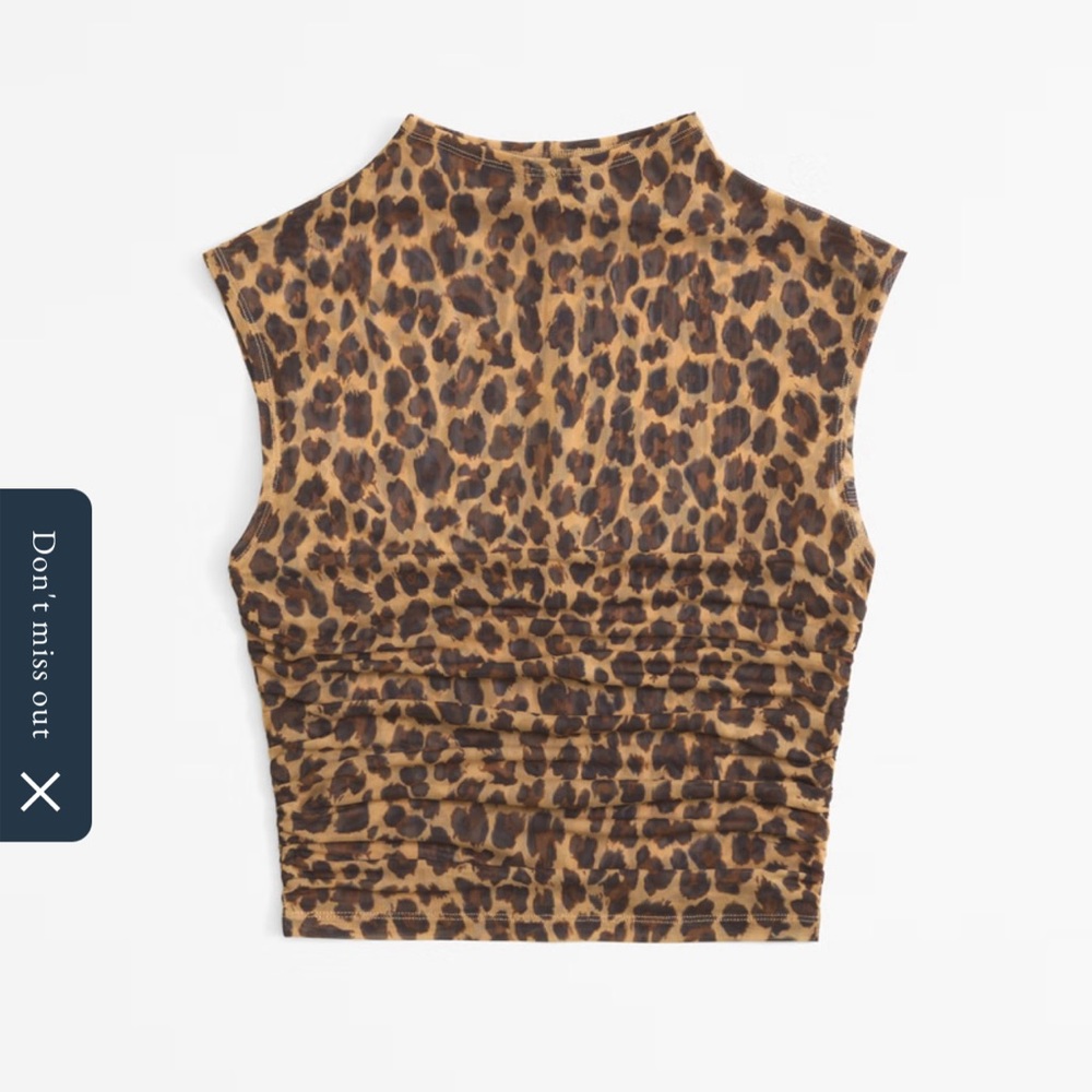 Abercrombie & Fitch Leopard Print Sleeveless Top
